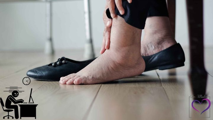 آیا نشستن زیاد روی صندلی باعث ورم پا میشود؟