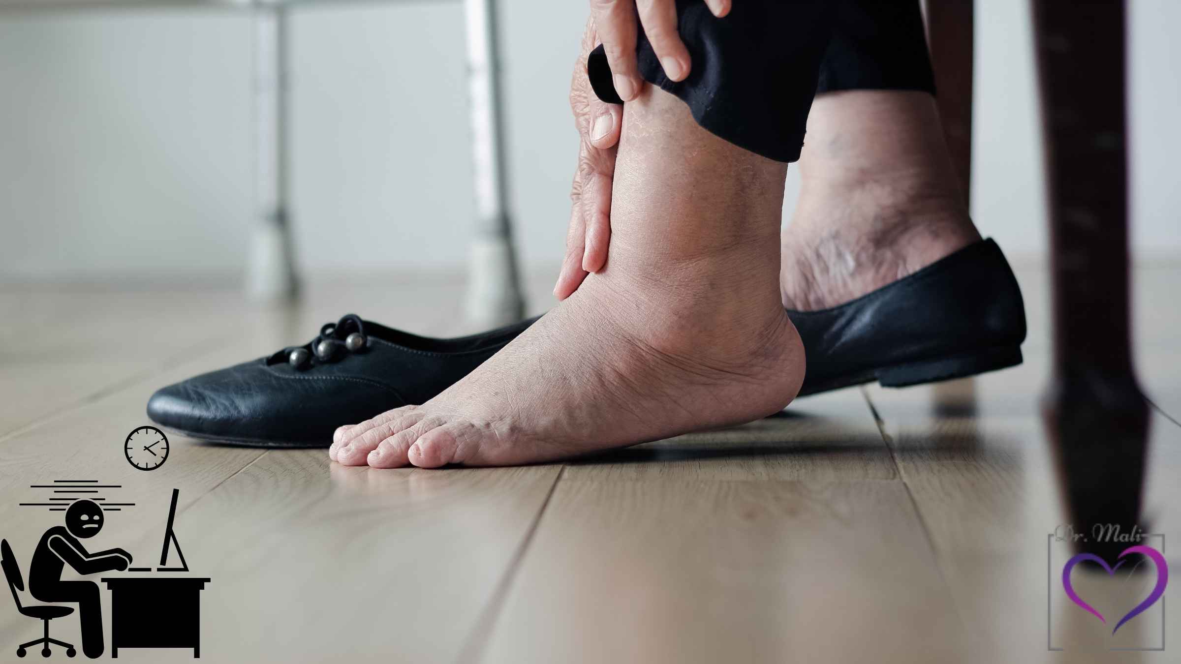 آیا نشستن زیاد روی صندلی باعث ورم پا میشود؟